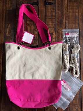 Thirty one Canvas Crew Carry All Tote - U R U + canvas crew strap rope
